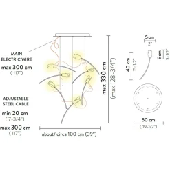 Online Tulip 7 Round LED Suspension Hotellerie|Gastronomie