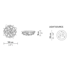 Veli Foliage Ceiling / Wall Medium Wohnzimmer|Schlafzimmer