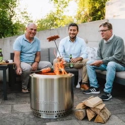 Best Bonfire 2.0 Feuerschale mit Standfuß, inkl. Deckel Feuerkörbe & Feuerschalen