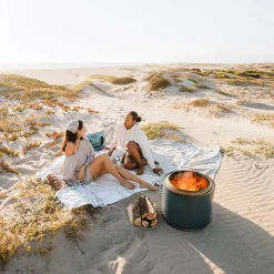 Best Bonfire 2.0 Feuerschale mit Standfuß, inkl. Deckel Feuerkörbe & Feuerschalen