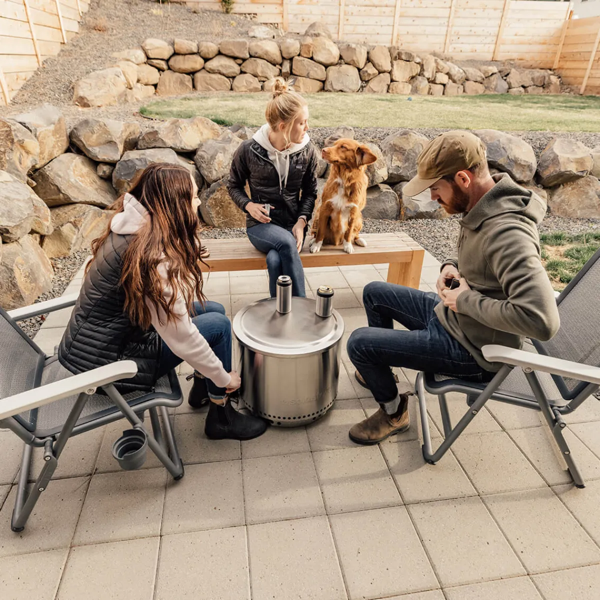 Best Bonfire 2.0 Feuerschale mit Standfuß, inkl. Deckel Feuerkörbe & Feuerschalen