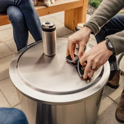 Best Bonfire 2.0 Feuerschale mit Standfuß, inkl. Deckel Feuerkörbe & Feuerschalen