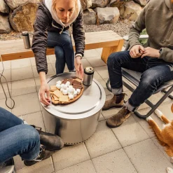 Best Bonfire 2.0 Feuerschale mit Standfuß, inkl. Deckel Feuerkörbe & Feuerschalen