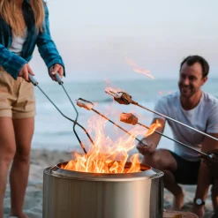 Best Bonfire 2.0 Feuerschale mit Standfuß, inkl. Deckel Feuerkörbe & Feuerschalen