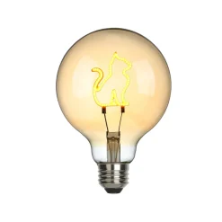 Outlet Cat LED Filament Globelampe E27 Amber, 1,5 W, 2000 K E27|Dekorative Leuchtmittel
