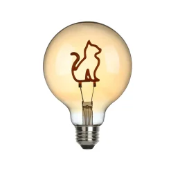 Outlet Cat LED Filament Globelampe E27 Amber, 1,5 W, 2000 K E27|Dekorative Leuchtmittel