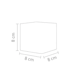 Cubic Tischleuchte Aluminium, mit Motiv Leuchtmittel Weihnachtsbeleuchtung|Wohnzimmer