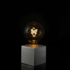 Cubic Tischleuchte Aluminium, mit Motiv Leuchtmittel Weihnachtsbeleuchtung|Wohnzimmer