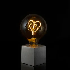 Cubic Tischleuchte Aluminium, mit Motiv Leuchtmittel Weihnachtsbeleuchtung|Wohnzimmer