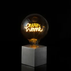 Cubic Tischleuchte Aluminium, mit Motiv Leuchtmittel Weihnachtsbeleuchtung|Wohnzimmer