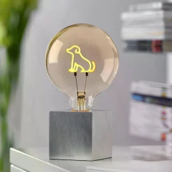 Outlet Dog LED Filament Globelampe E27 Amber, 1,5 W, 2000 K E27|Dekorative Leuchtmittel