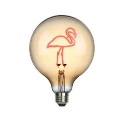 Flamingo LED Filament Globelampe E27 Amber, 1,5 W, 2000 K E27|Led-Lampen
