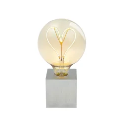 Herz LED Filament Globelampe E27 Amber, 1,5 W, 2000 K E27|Dekorative Leuchtmittel