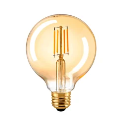Discount LED Filament Globelampe E27 Gold, 4,5 W, 2500 K, dimmbar E27|Dekorative Leuchtmittel