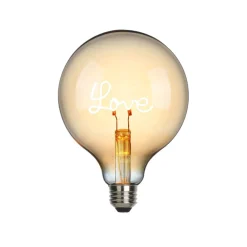 Hot Love LED Filament Globelampe E27 Amber, 1,5 W, 2000 K E27|Dekorative Leuchtmittel