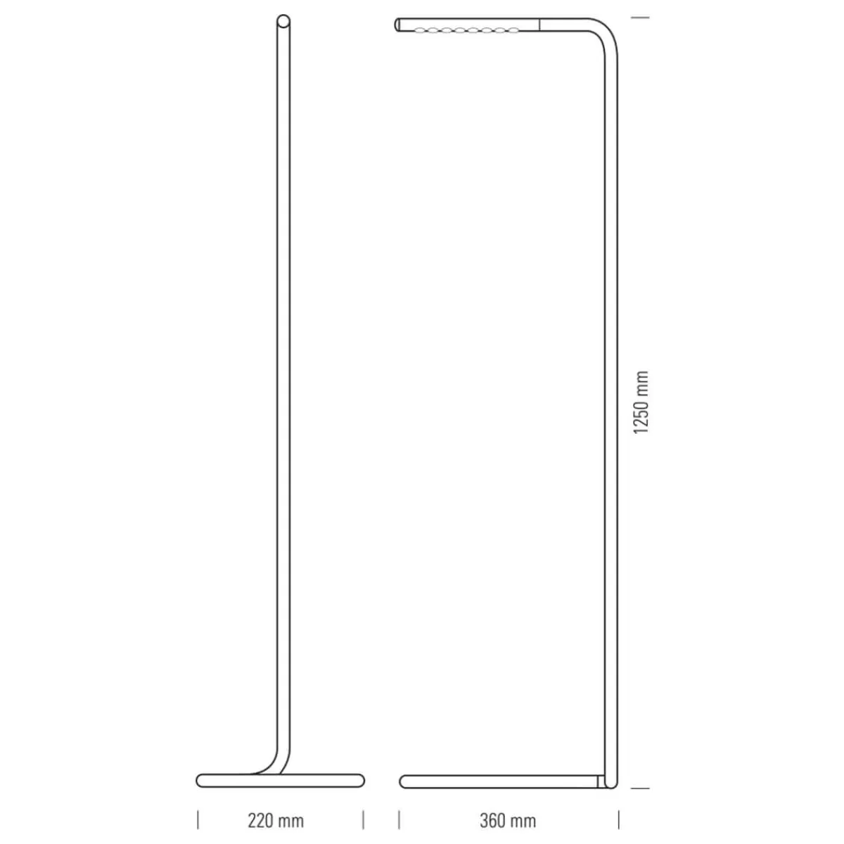 Clearance Lum 125 LED Stehleuchte Wohnzimmer|Arbeitszimmer