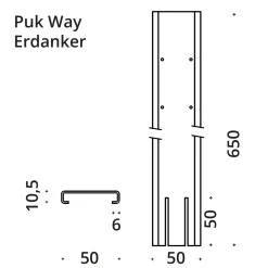 Best Erdanker für Puk Mini Way II & Puk Maxx Way II Montagezubehör