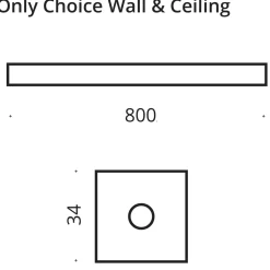 Best Only Choice Ceiling Deckenleuchte, 80 cm Deckenleuchten|Flur