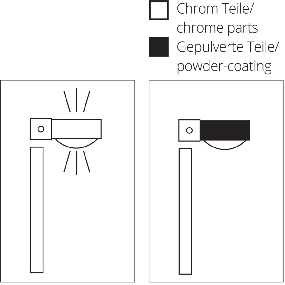 Hot Puk Choice Mirror / Wall Wandleuchte, 80 cm Wandleuchten|Flur