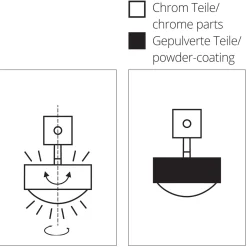 Online Puk Choice Turn Deckenleuchte, 105 cm Flur|Deckenleuchten