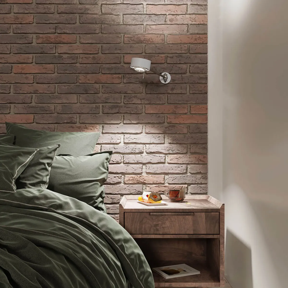 New Puk Maxx Hotel LED Wandleuchte, 30 cm, Gehäuse Hotellerie|Wandleuchten