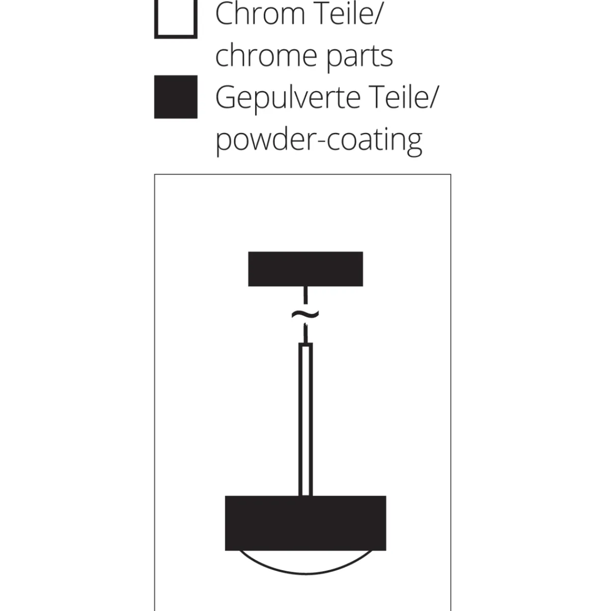 Outlet Puk Maxx Long One Pendelleuchte, Gehäuse Pendelleuchten