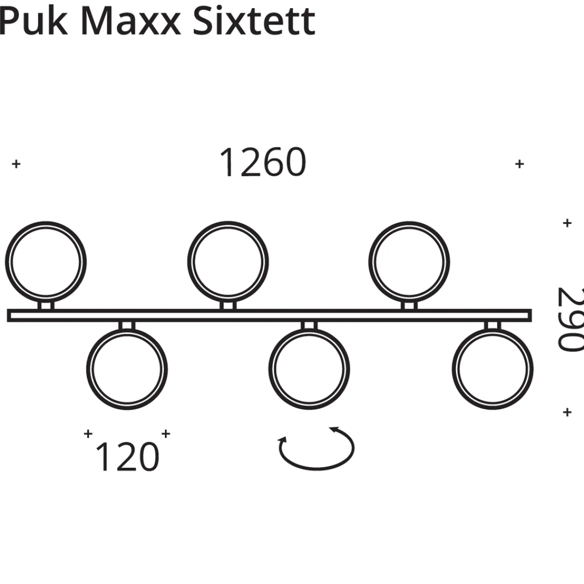 Online Puk Maxx Sixtett LED Pendelleuchte, Gehäuse Pendelleuchten