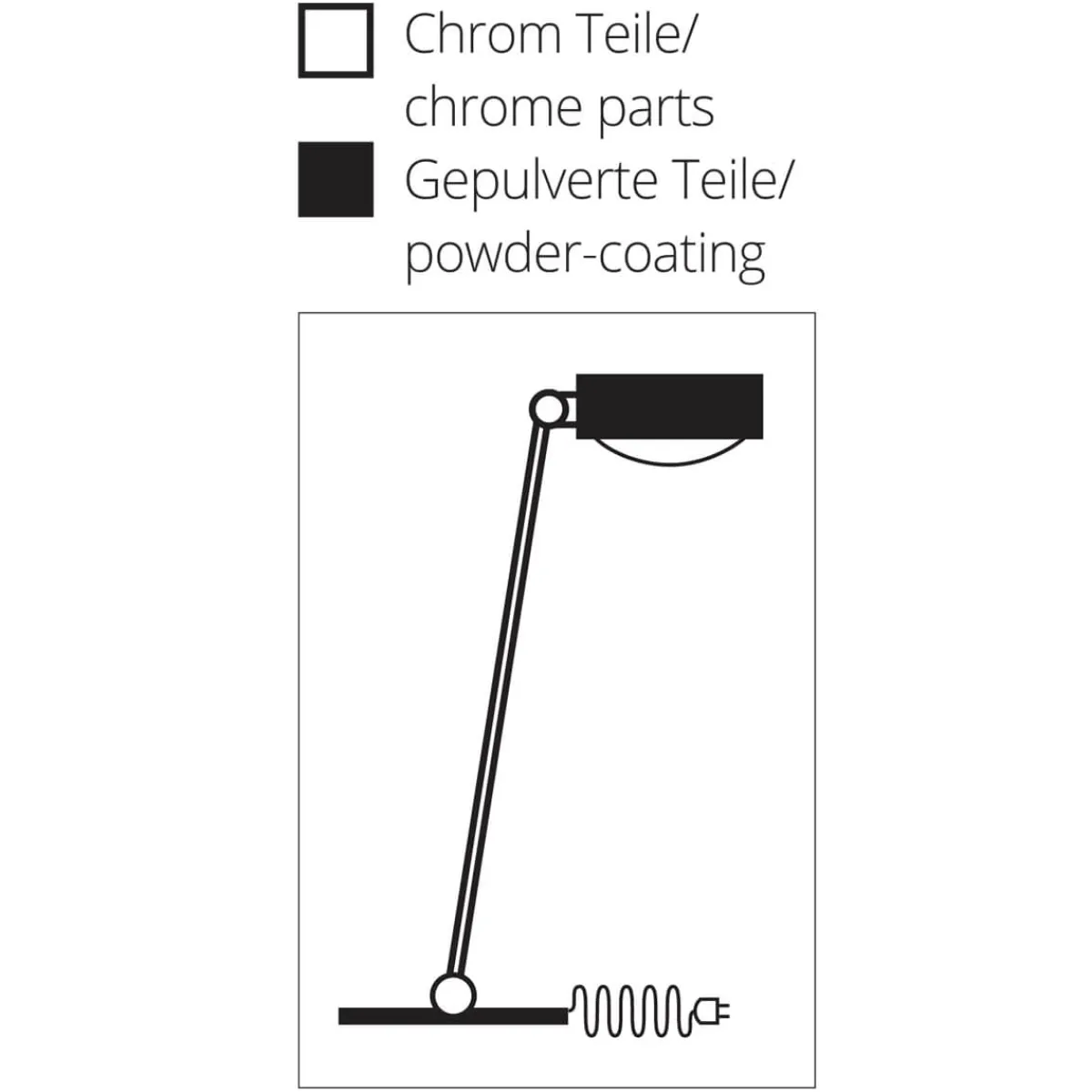 Online Puk Maxx Table LED Tischleuchte, 60 cm, Gehäuse Arbeitszimmer|Büros