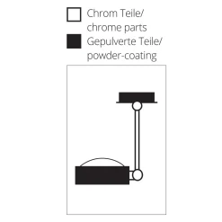 New Puk Maxx Wing Single Wand- / Deckenleuchte, 30 cm, Gehäuse Wandleuchten|Deckenleuchten