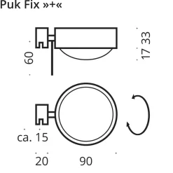 Sale Puk Mini Fix + LED Klemmleuchte, Gehäuse Klemmleuchten|Wandleuchten