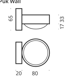 Discount Puk Mini Wall LED Wandleuchte, Gehäuse, Auslaufmodell Wandleuchten|Flur