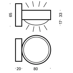 Hot Puk Mini Wall Outdoor LED Wandleuchte, Gehäuse Fassaden|Wandleuchten