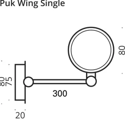 Discount Puk Wing Single Wand- / Deckenleuchte, 30 cm, Gehäuse Wandleuchten|Deckenleuchten