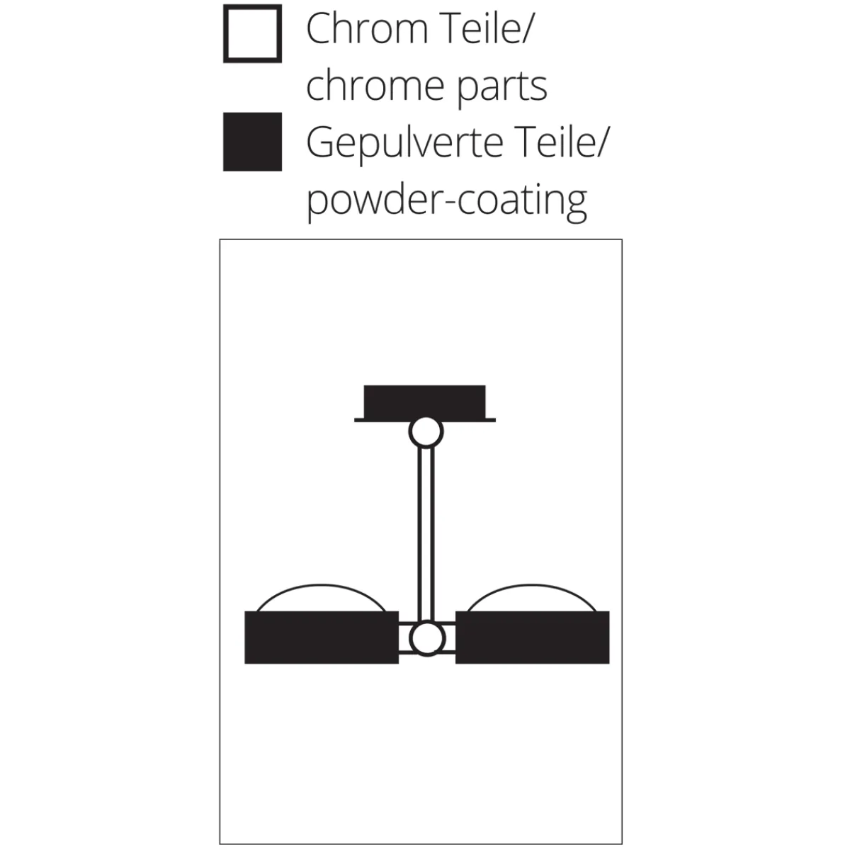 Online Puk Wing Twin Wand- / Deckenleuchte, 30 cm, Gehäuse Wohnzimmer|Flur