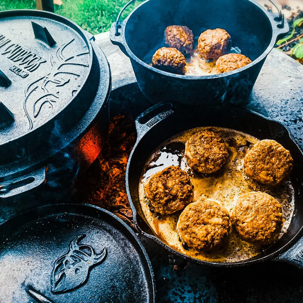 Online Feuerpfanne 25 cm mit Stiel Grills & Pizzaöfen