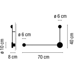 Hot Pin 1694 LED Wandleuchte Wandleuchten|Flur