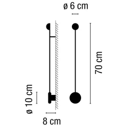 Hot Pin 1692 LED Wandleuchte, 1. Generation Wandleuchten|Flur