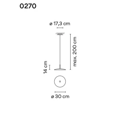 New Skan 0270 LED Pendelleuchte, Rückläufer Pendelleuchten