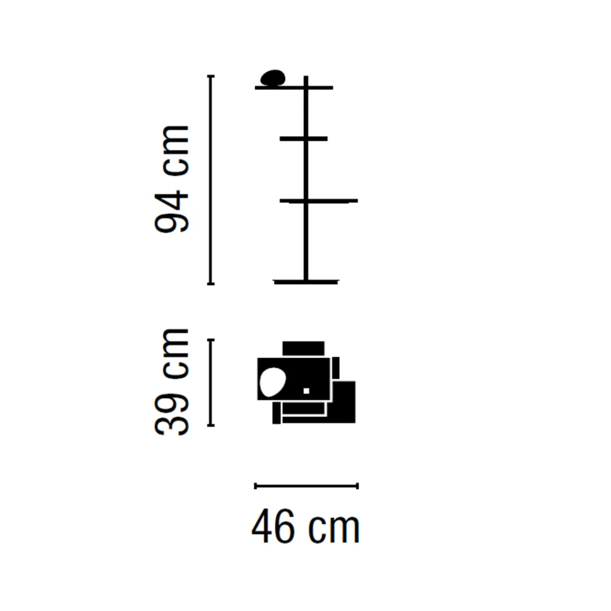 Hot Suite 6011 Stehleuchte, mit Glasdiffusor Stehleuchten|Schlafzimmer