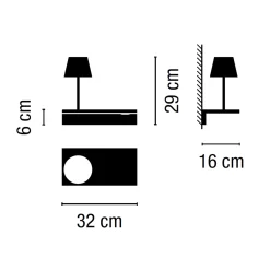 New Suite 6045 Wandleuchte, mit Leselicht Wandleuchten|Schlafzimmer