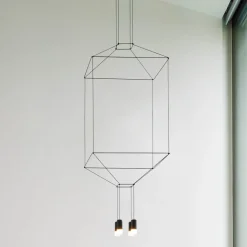 Outlet Wireflow LED Pendelleuchte, 4-flg. Gastronomie|Essbereiche