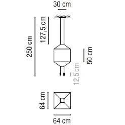Outlet Wireflow LED Pendelleuchte, 4-flg. Gastronomie|Essbereiche