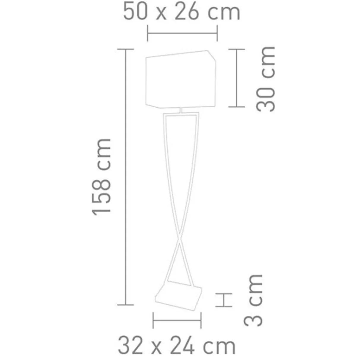 Toulouse Stehleuchte Wohnzimmer|Schlafzimmer