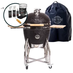 New Kamado Grill inkl. Ständer, Seitentischen & Pro Set, Sorglos-Paket Grills & Pizzaöfen
