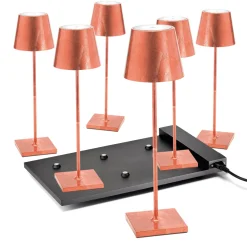 Clearance 6er Set Poldina Pro LED Akkuleuchte inkl. Multi-Kontaktladestation Hotellerie|Gastronomie