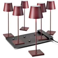 Clearance 6er Set Poldina Pro LED Akkuleuchte inkl. Multi-Kontaktladestation Hotellerie|Gastronomie