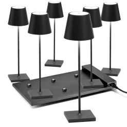 Clearance 6er Set Poldina Pro LED Akkuleuchte inkl. Multi-Kontaktladestation Hotellerie|Gastronomie