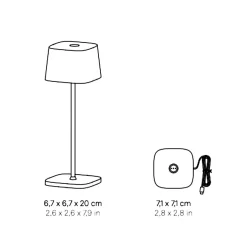 Ofelia Micro Pro LED Akkuleuchte Terrassen|Dekorative Leuchten