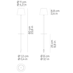 Clearance Poldina Picchetto Pro LED Akku-Spießleuchte Terrassen|Dekorative Leuchten