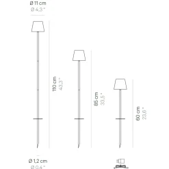 Clearance Poldina Picchetto Pro LED Akku-Spießleuchte Terrassen|Dekorative Leuchten